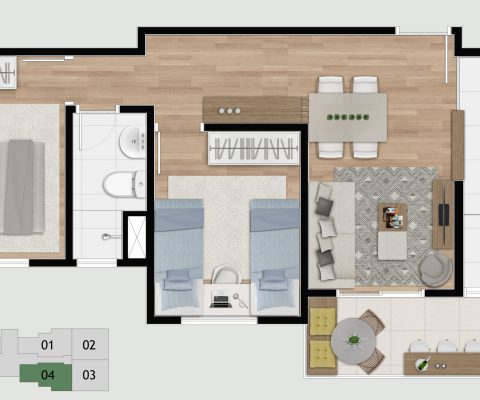 BROOKLIN Vargem Grande Planta Tipo Meio 02 HR remiss